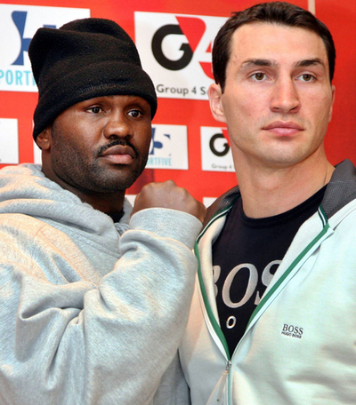 ＜ボクシング＞クリチコ オースティンと共に記者会見に出席 - ドイツ