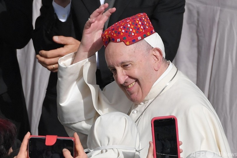 ローマ教皇、半年ぶりに対面で一般謁見 喜び語る