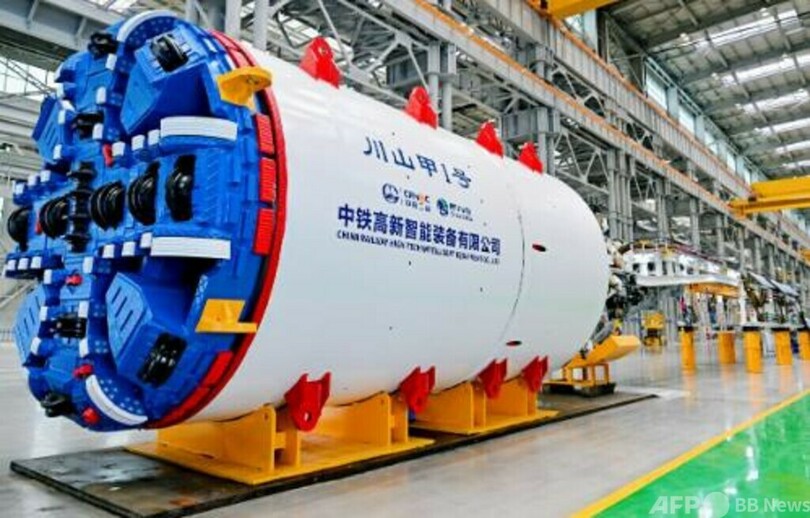 中国製高寒冷凍土用シールドマシン成都でラインオフ 欧州へ出荷予定