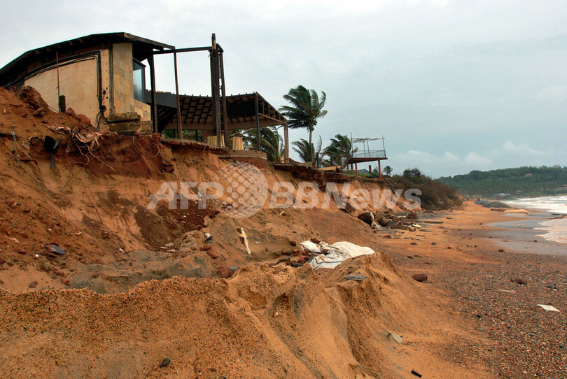 海岸浸食防止の秘密兵器「ジオチューブ」、インドのリゾートビーチに登場