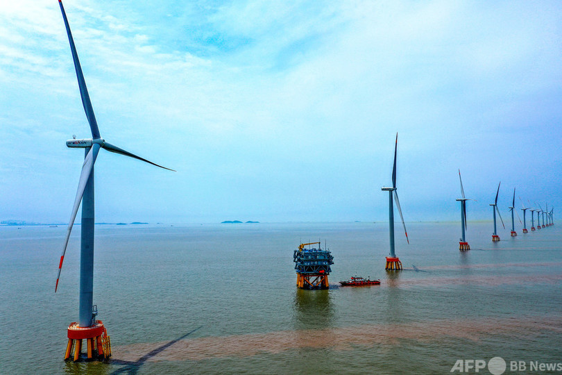 急拡大する中国の洋上風力発電 Co2削減の切り札に 写真1枚 国際ニュース Afpbb News