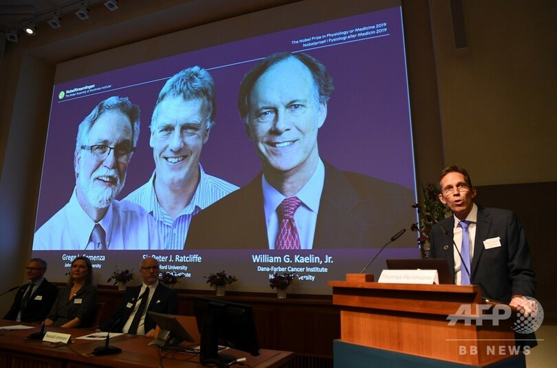 2019年のノーベル医学生理学賞、米英の3氏に