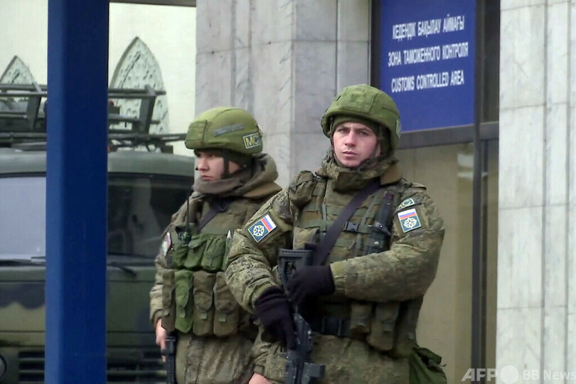 ロシア主導部隊、カザフ撤退開始