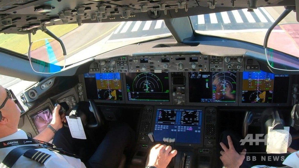 動画 カンタスのny直行便 飛行時間は世界最長の19時間 操縦席からの映像も 写真1枚 国際ニュース Afpbb News