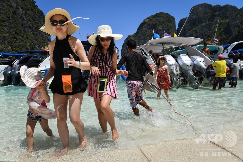 映画 ザ ビーチ で有名なピピ島の湾 閉鎖期間を2年延長へ タイ 写真1枚 国際ニュース Afpbb News