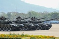 ミャンマーの首都ネピドーで行われた軍事パレード（2022年3月27日撮影、提供）。(c)AFP