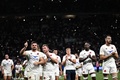 ラグビーテストマッチ、フランス対スコットランド。勝利を喜ぶフランスの選手（2023年8月12日撮影）。(c)JEFF PACHOUD/ AFP