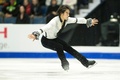 17-18フィギュアスケートグランプリ（GP）シリーズ第2戦、スケート・カナダ、男子シングル・ショートプログラム。演技に臨む無良崇人（2017年10月27日撮影）。(c)AFP/Geoff Robins