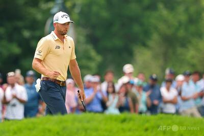 バーンズ「65」の猛チャージで暫定首位、松山予選通過 全米OP