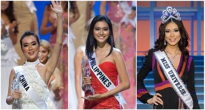 ＜2007ミス・ユニバース＞森理世さん優勝、2位はブラジル代表、3位はベネズエラ代表に