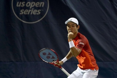 西岡がフルセットの末にゴフィン破る、シティOP16強入り