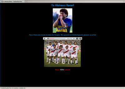 マラドーナ監督のサイトが改ざん被害に遭う