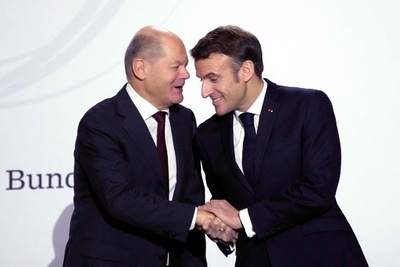 仏独、同盟関係を強調 ウクライナ侵攻めぐり緊張も