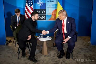 ゼレンスキー氏、パトリオット供与に期待 トランプ氏と協議