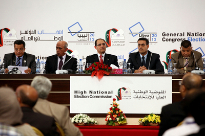 リビア議会選挙、リベラル派の国民勢力連合が勝利