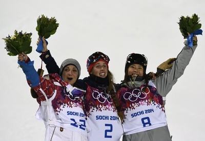 ボーマンがスキー女子ハーフパイプで金、ソチ五輪