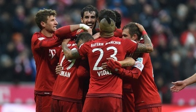 バイエルンが快勝、ヘルタは38年ぶりの勝利ならず