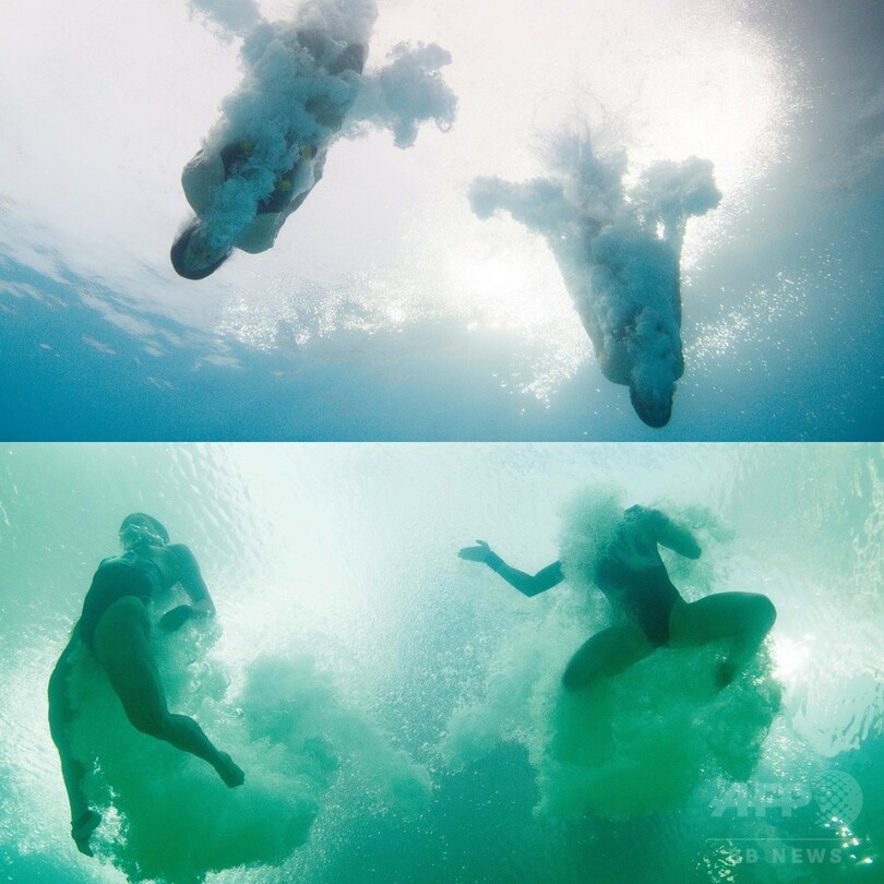 「グリーンな五輪」もやりすぎると…飛び込みプールが不気味な緑色に