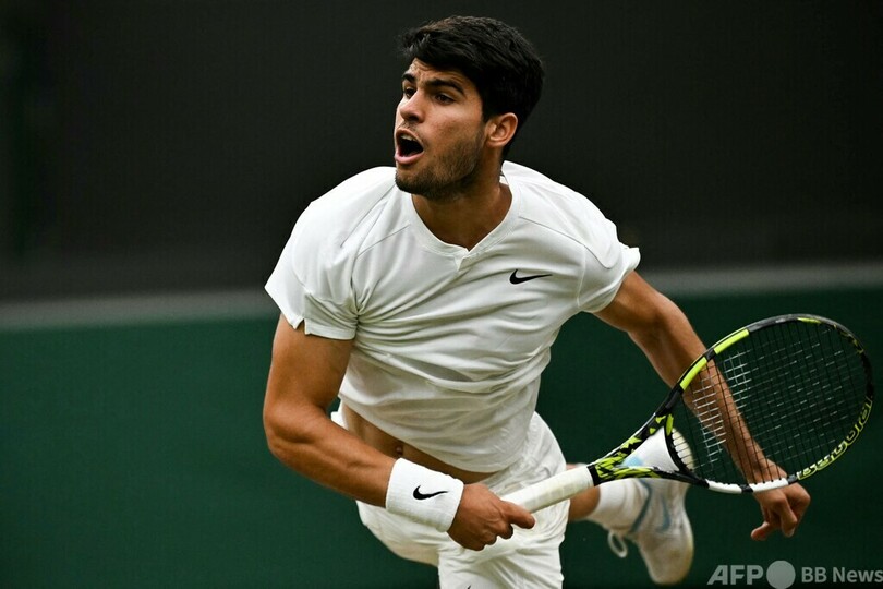 アルカラス4強入り 2年連続でメドベと激突へ ウィンブルドン