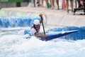 東京五輪、カヌー・スラローム男子カナディアンシングル決勝に臨む羽根田卓也（2021年7月26日撮影）。(c)Charly TRIBALLEAU / AFP
