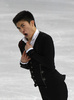 ソチ冬季五輪、フィギュアスケート男子シングル・フリースケーティング（FS）。演技に臨む閻涵（Yan Han、ハン・ヤン、2014年2月14日撮影）。(c)AFP/DAMIEN MEYER