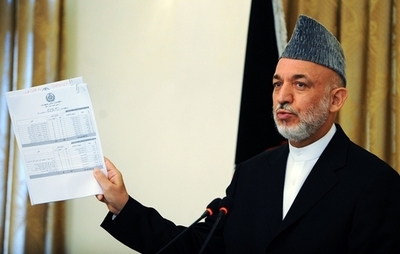 ウィキリークス流出文書に情報提供者名、アフガン大統領が批判