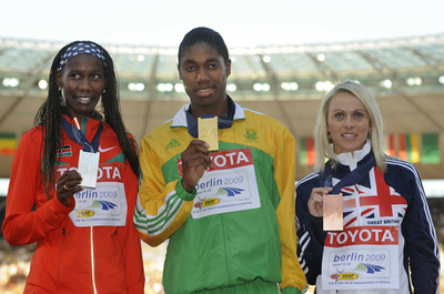 IAAFが女子800メートルを制したセメンヤの性別を検査、世界陸上ベルリン大会