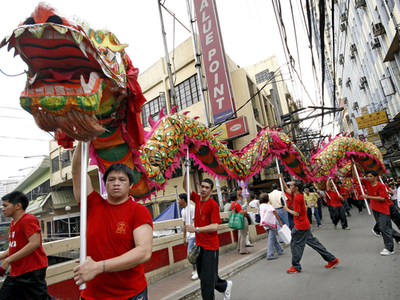 フィリピンでも中国系移民が旧正月祝う