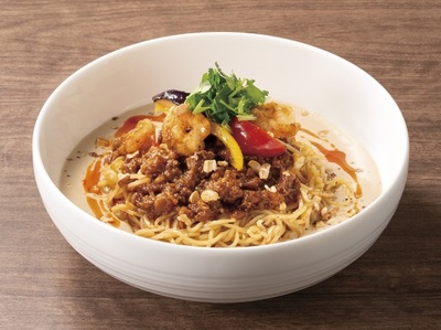 デニーズ　夏の大人気メニューが再び！<br />飯田商店監修「アジアン冷やし豆乳担々麺」＆<br />「生ハムとアボカドの冷製ジェノベーゼ～カペリーニ」<br />5月20日（水）より販売