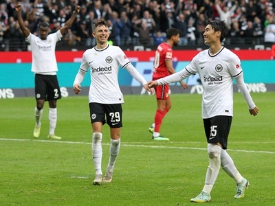 鎌田2Gのフランクフルト快勝、遠藤得点のシュツットガルト今季初勝利