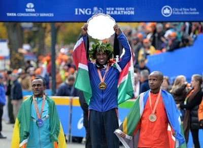 男子はムタイが2大会連続優勝、NYマラソン