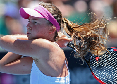 ハンチュコワ ストレートでキングを破り2回戦へ