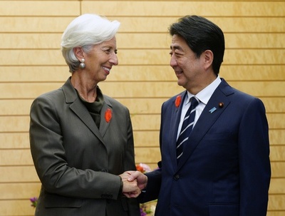 IMF専務理事、アベノミクスの見直しを要請 女性労働問題にも言及