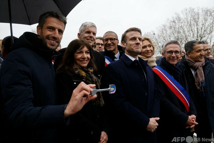 パリ五輪・パラ、選手村で落成式 大会側へ引き渡し完了 写真10枚 国際ニュース：AFPBB News