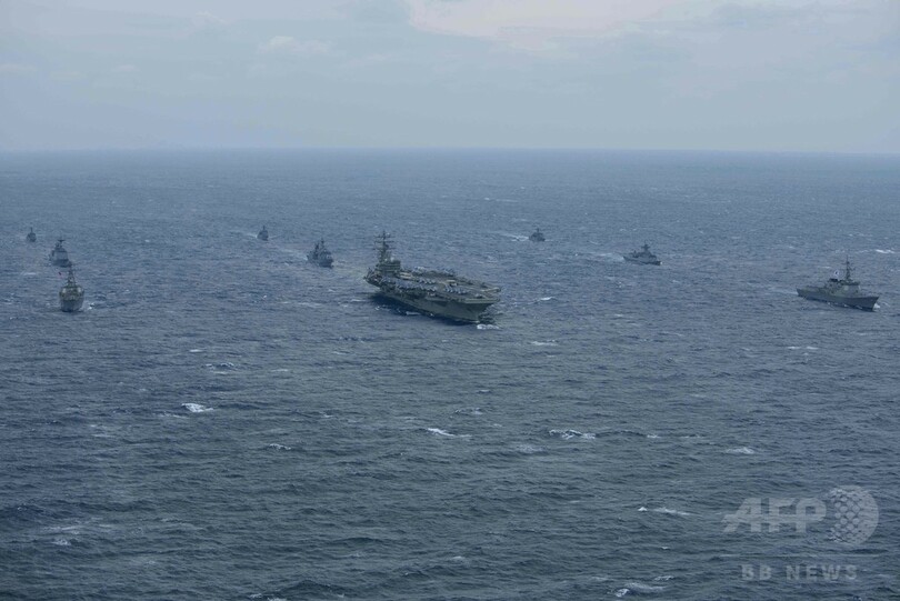 米韓海軍、朝鮮半島沖で共同訓練