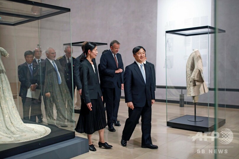 訪仏中の皇太子さま、リヨンで織物博物館と補習授業校を視察