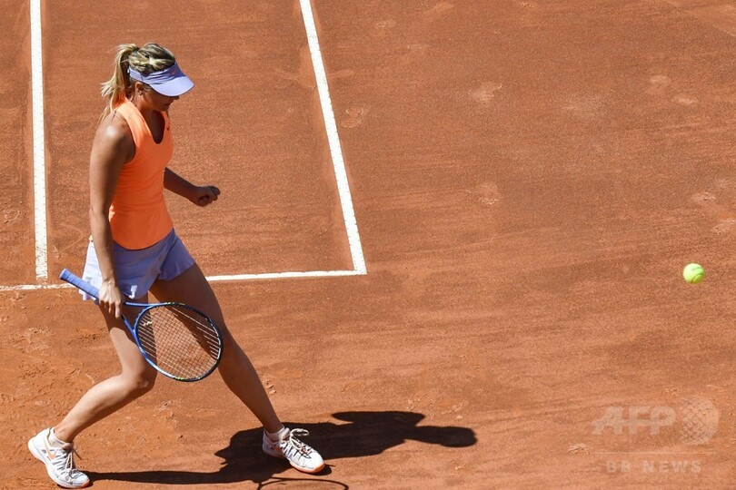 「毎週毎週が勝負」シャラポワ、初戦ストレート勝ち イタリア国際