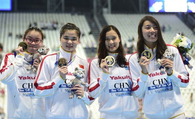 中国が女子4 100mメドレーリレー制す 第16回世界水泳 写真3枚 国際ニュース Afpbb News