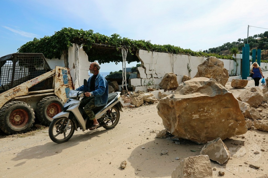 エーゲ海でm6 3の地震 ギリシャの島で1人死亡10人負傷 写真5枚 国際ニュース Afpbb News