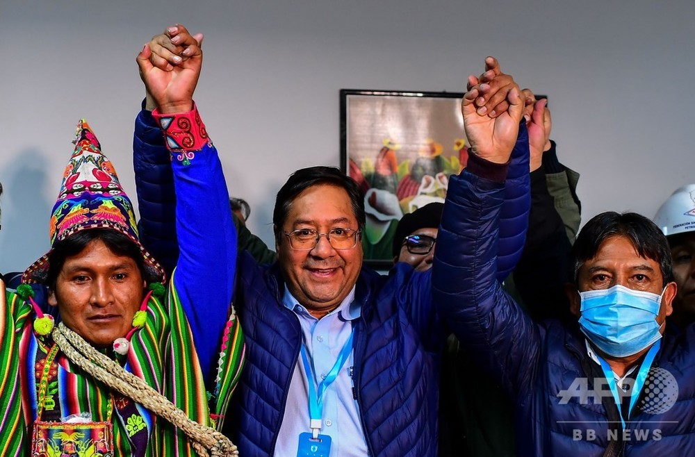 ボリビア大統領選、モラレス氏後継候補が第1回投票で当選見通し