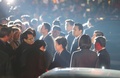 韓国・ソウルの私邸に到着した朴槿恵（パク・クネ）前大統領（2017年3月12日撮影）。(c)AFP/YONHAP