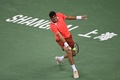 男子テニス、上海マスターズ、シングルス3回戦。リターンを打つファン・マルティン・デルポトロ（2018年10月11日撮影）。(c)WANG ZHAO / AFP
