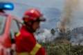 ポルトガル・オウレーンで起きた山火事（2022年6月13日撮影）。(c)PEDRO ROCHA / AFP