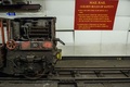 英ロンドン地下の郵便鉄道。工事が始まった郵便博物館の目玉（2016年2月4日撮影）。(c)AFP/CHRIS RATCLIFFE