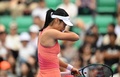 女子テニス、韓国オープン、シングルス準々決勝。試合に臨むエマ・ラドゥカヌ（2024年9月21日撮影）。(c)Jung Yeon-je / AFP