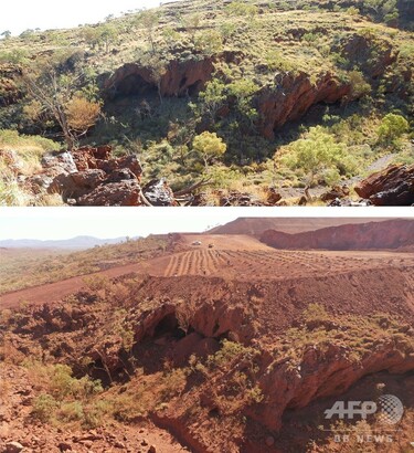 豪先住民アボリジニの遺跡、リオ・ティントが鉄鉱石採掘で破壊