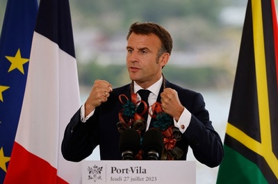 太平洋での「新たな帝国主義」非難 マクロン仏大統領