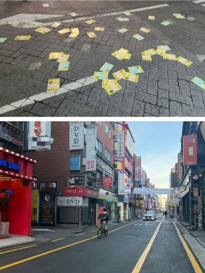 違法チラシ一掃で変わった街の風景…ソウルのある「グルメストリート」犯罪発生件数も減少
