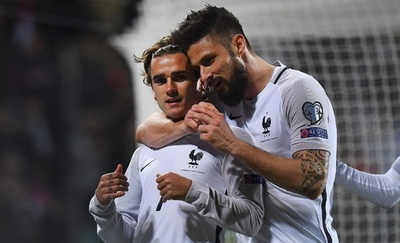 フランスが快勝で首位キープ、スウェーデンは2位浮上 W杯欧州予選