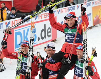 ノルウェーが男子リレーで5連覇達成、ノルディックスキー世界選手権